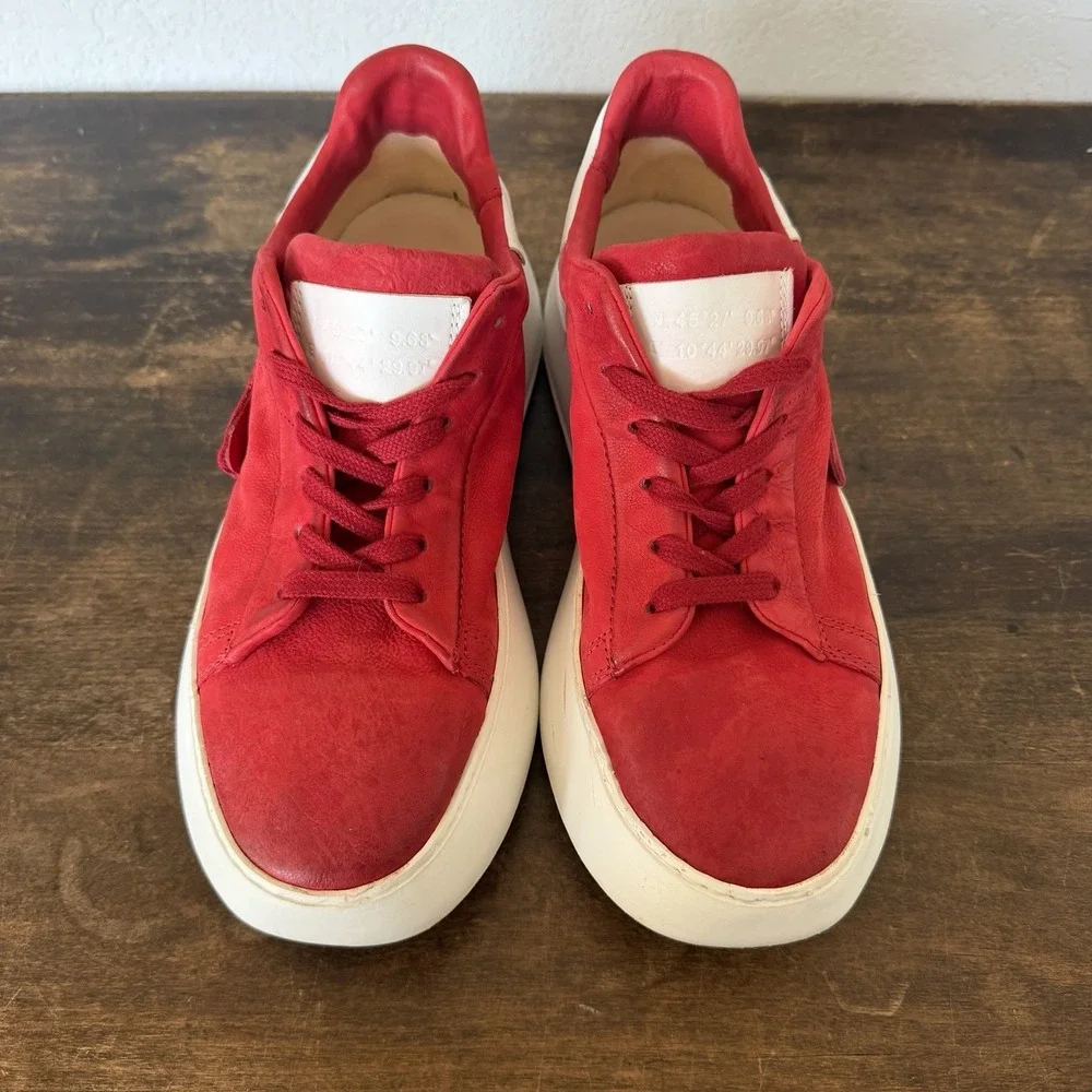 AS98 Hannie Leather Platform Sneaker Blood Red White Box EU 38 US 8 Chunky